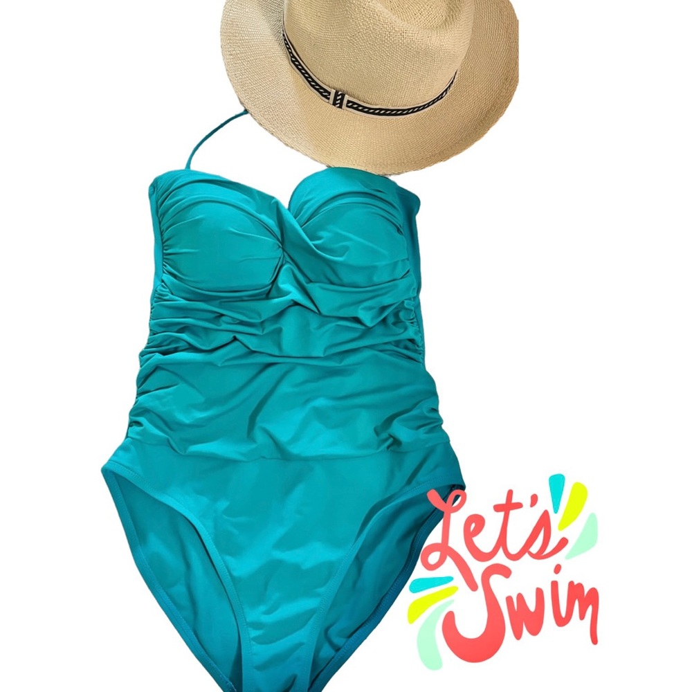 Ana🦩Swimsuit One piece, 👙 Bright Turquoise  Sz:12